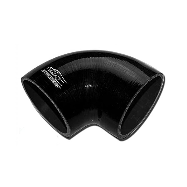 4-ply Silicone 90 Degree Elbow Radiator Hose Joiner Pipe Black