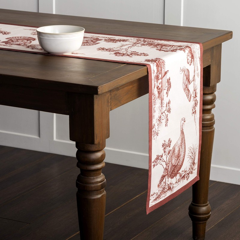 Maison d' Hermine Holy Jouy - Brown 100% Cotton Table