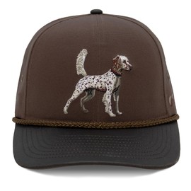Paramount Outdoors English Setter Wax Cloth Upland Hunting hat for Men Comfor Snap Snapback Cap Brown