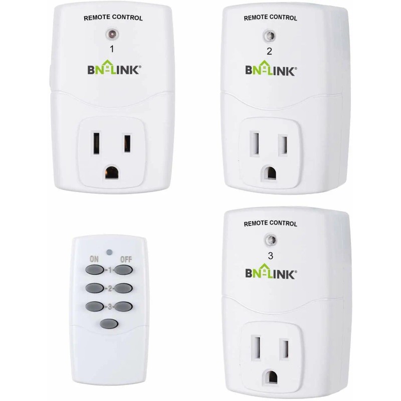 BN-LINK Wireless Remote Control Outlet Switch Power Plug -1 remote