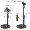 Etubby [3-in-1] Desktop Microphone Stand with Phone Holder, Adjustable Desk
