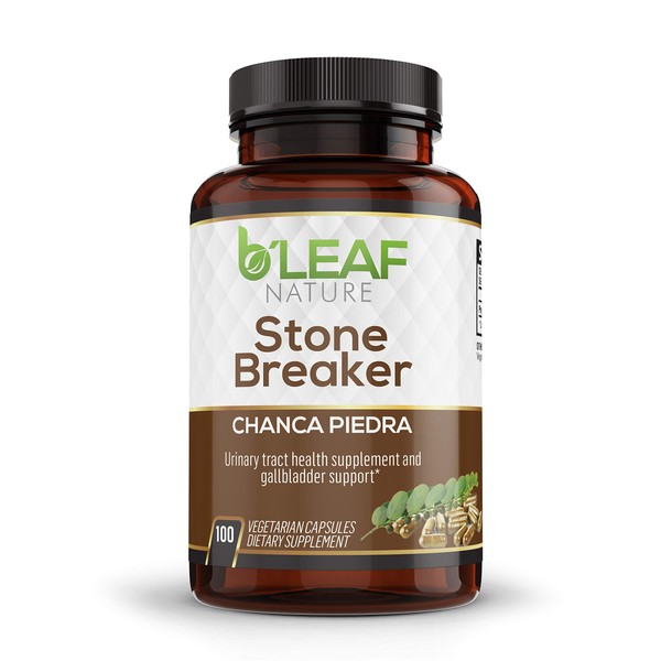 B’Leaf Nature Stone Breaker Chanca Piedra Extract 1000mg - Urinary Tract and Gallbladder Support - Natural Supplements for Better Health - 100 Vegetarian Capsules