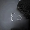 Cross Silver Hoop Earrings Men Women Huggie Earrings Hoops Y2k