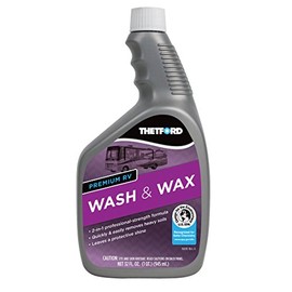 Thetford Premium RV Wash and Wax, Detergent and Wax for RVs / Boats / Trucks / Cars 32 oz - Thetford 32516