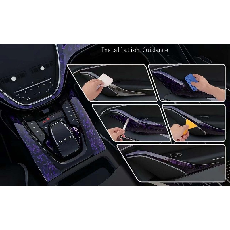Forged Gloss Carbon Fiber Vinyl Wrap Tape and Free Tool