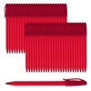 Glamza Ballpoint Pens 0.7mm Red Ink Retractable Writing Pens Multipack