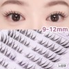 WooBerry No-Glue Fox Eyelashes Ultra-Light Natural Eye Tail Extensions No Need to Remove One-Touch Eyelashes 9-12mm 80pcs, 1 Piece, Black / WooBerry 노글루 여우속눈썹 초경량 내추럴 눈꼬리연장 풀 필요없음 원터치 아이래쉬 9-12mm 80pcs, 1개, 블랙