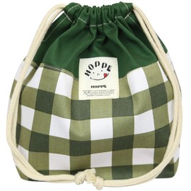 Medium Drawstring Forest, Check, Made in Japan, Handmade, Kindergarten, School Entrance Preparation, School Entrance Goods, Lunch Box, Drawstring Bag, Drawstring Bag, For Lunches, Kids, Durable, Boys,
