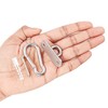 Belle Vous Stainless Steel U-Shaped Hooks (6 Pack) - Heavy