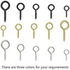 110 PCS Self Tapping Eye Screw Hooks Eye Bolts with