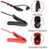 HCFeng 14AWG SAE to Alligator Clip Cable 12V SAE Adapter