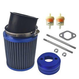 62mm Upgraded Air Filter Adapter Kit For Coleman CT100 Mini Bike Go Kart Blue