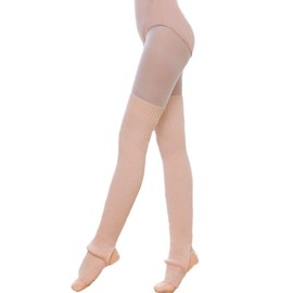 Nanxson Women's Leg Warmers Winter Ribbed Knitted Leg Warmers Stocking for 80s Party Dance Sports Yoga TTW0072, pink