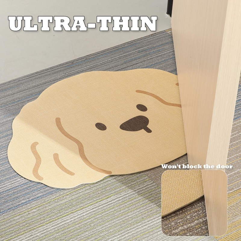 Tyrafry Cute Animals Bath Mat Quick Dry and Absorbent Microfiber,