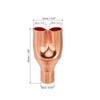 PATIKIL 5/16" x 5/16" x 5/16" ID Tee Tee Y