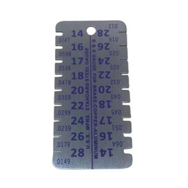 Professional Stainless Steel Thickness Measurement Tool with Double Scales for Aluminum Sheets Essential for Home Use Stainless Steel Thickness Gauge Aluminum Plate Thickness Measurement Stainless