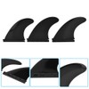 Zerone Fibreglass Surfboard Fins, Fin Thruster Set Nylon Plastic Surfboard