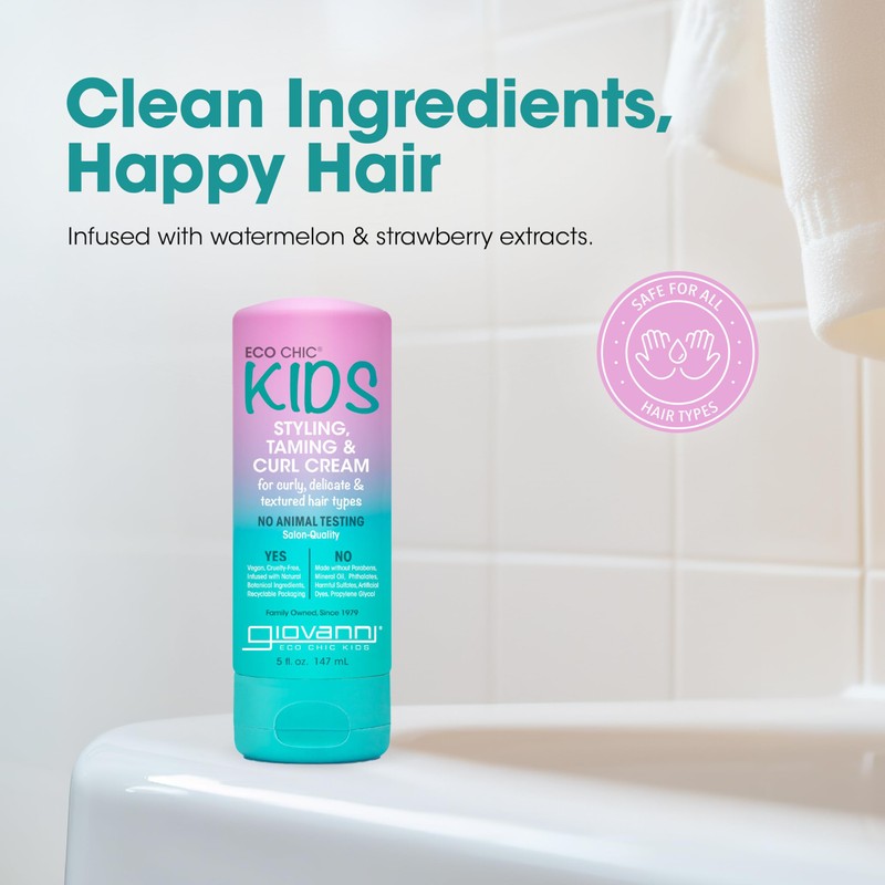 Eco Chic® Kids, Styling, Taming & Curl Cream, 5 fl