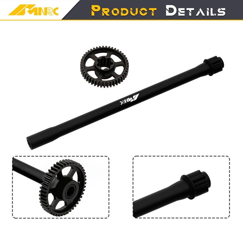 NMNRC Steel 47T Spur Gear & Center Drive Shaft for