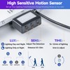 YIQIBRO LED Spotlight with Motion Sensor Outdoor 50 W, 5000