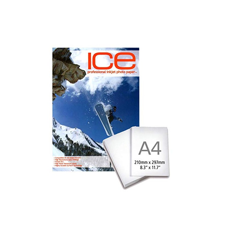 Ice Fine Art Textured Glossy A4 Inkjet Photo Paper 200gsm
