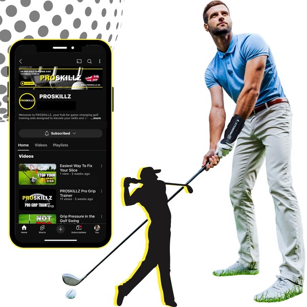PROSKILLZ UK PRO Golf Wrist Brace – Swing Training Aid