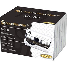 Soundmaster MC905P Five Empty Cassettes Compact Cassette Audio Cassettes (IEC1)