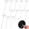 Wonderjune 12 Pcs Round Ceiling Diffuser Plastic Key Handle, Vent