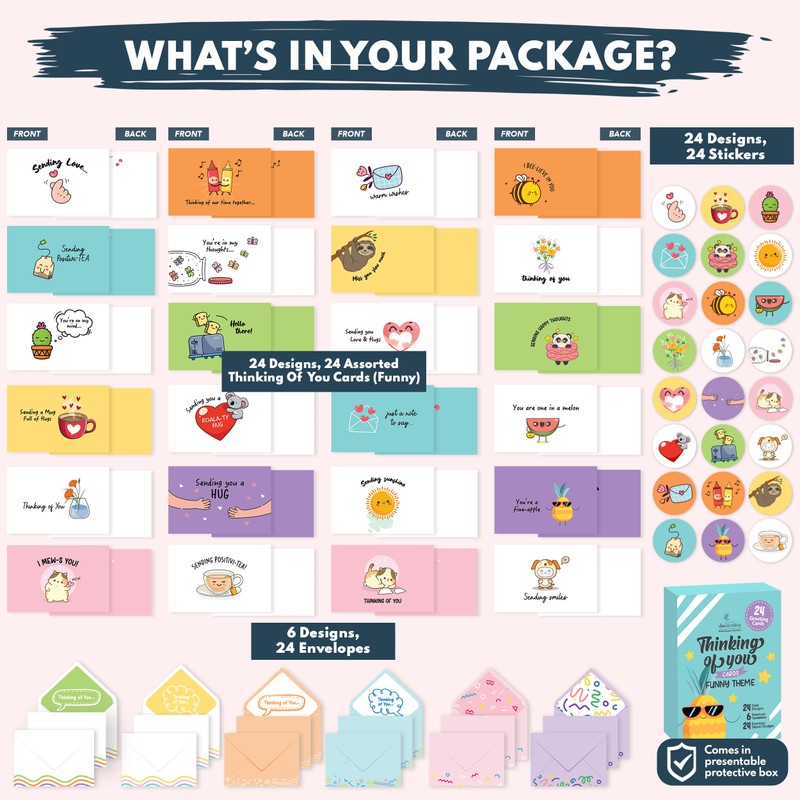 Decorably Thinking Of You Cards (Funny)