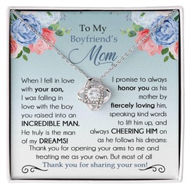 To My Boyfriend's Mom Necklace, Boyfriend's Mom Gifts From Girlfriend, Necklace For Boyfriend's Mom, Gifts For Boyfriend's Mom, Birthday Gifts For Boyfriend's Mom, Boyfriend's Mom Christmas Gift