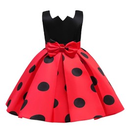 Lito Angels Ladybug Ladybird Fancy Dress Birthday Party Costume for Kids Girls Age 5-6 years