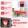 4 Pack Silicone Replacement Lids, Respectively Fits Pyrex 1-Cup, 2-Cup,