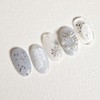 Snow&Star Handmade Nail Tips - Almond Midi / 눈&별 수제네일팁