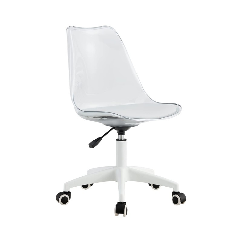 Ebullient Acrylic Clear Desk Chair Modern Home Office Ghost Chairs