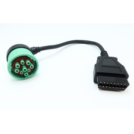 Cable de puerto hembra tipo 2 J1939 de 9 pines macho a 16 pines OBD2 OBDII hembra para camión Freightliner