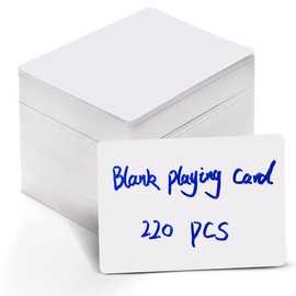 Blank Cards 220 Pcs 3.5 x 2.5 inch Make Own Cards of DIY Game Blank Cards White Design Playing Learning Note Cards Postcards for Invitations Valentine Wedding Christmas Gift Painting Custom Cards