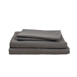 Cosybay Gray Cotton Sheet Set - Sateen Weave 4 Piece 600 Thread Count Bedding Set with Cooling Effect, Extra Soft - Deep Pocket Up to 16 Inch - Wrinkle, Fade, Stain Resistant