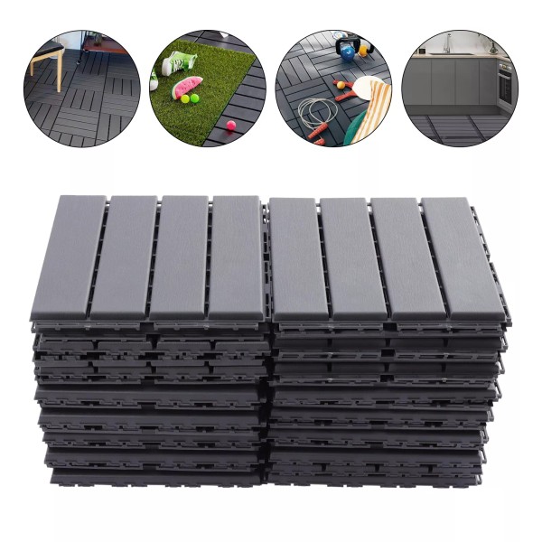 OCASAMI 30pcs Deck Tiles Interlocking Patio Flooring Pavers Tiles In/outdoor