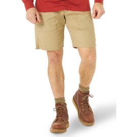 Wrangler Riggs Workwear Men's 10" Regular Fit Work Short, Golden Khaki, 34