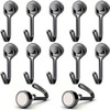 Ronoza Pack of 10 Magnetic Hooks, Extra Strong, Neodymium Magnets