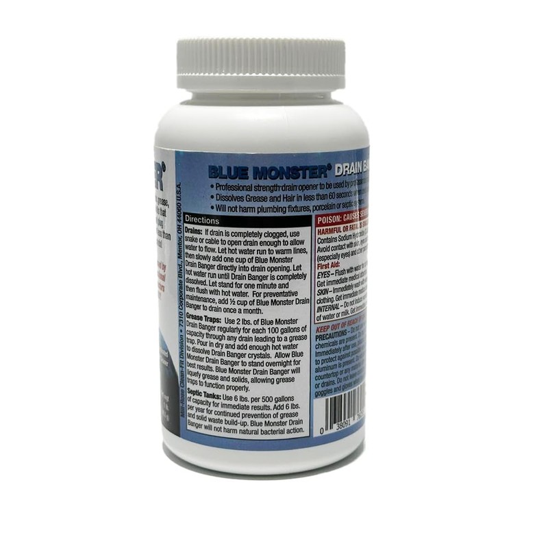 Set of 2 Blue Monster Drain Banger Drain Cleaner