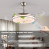 YIHANTLZ Smart Ceiling Fan Light with Remote, 36W LED 3