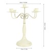European Style Candelabra 5 Arms Iron Elegant Candle Stick Candelabra
