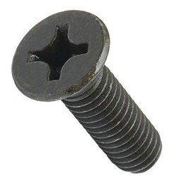 MonsterBolts - M4 x 20mm Phillips Flat Head, DIN 965, Alloy Steel, Black Oxide, 50 Pack