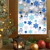 Whaline Winter Glitter Foam Sticker Kit 350Pcs Blue White Snowflake