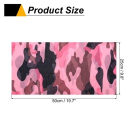 HARFINGTON 2pcs Summer Cooling Neck Gaiters Sun Protection Face Mask Fishing Neck Gaiter Sunscreen Breathable Bandana for Men Women, Camo Pink-Black