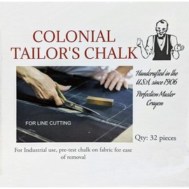 Generic Colonial - Wax Tailor's Chalk/Tailor's Crayon (32 Chalks) (Yellow)
