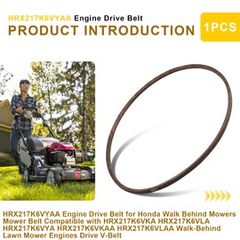 HRX217K6VYAA Engine Drive Belt for Honda Walk Behind Mowers, Mower Belt Compatible with HRX217K6VKA HRX217K6VLA HRX217K6VYA HRX217K6VKAA HRX217K6VLAA, Walk-Behind Lawn Mower Engines Drive V-Belt