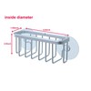 SunnyPoint NeverRust Kitchen Sink Suction Holder for Sponges, Scrubbers, Soap,