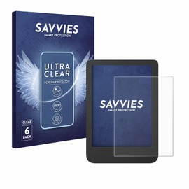 Savvies 6 Pack Screen Protector compatible with Tolino Shine 5 Color 2024 Protection Film Clear